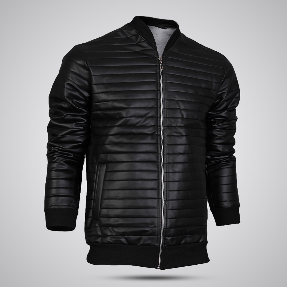 کاپشن چرم alex مشکی